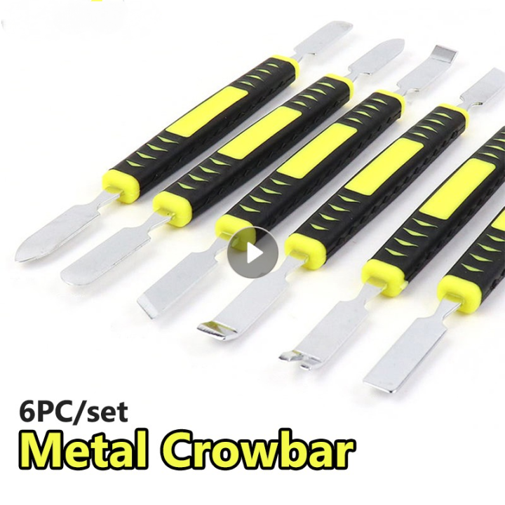 Metal Crowbar 6-Piece Set Boot Stick Mobile Phone Digital Mini Multi Home Appliance Disassemble Tool Electronic Repair Hand Tool