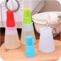Silicone Cooking Oil Bottle with Basting Brush. 