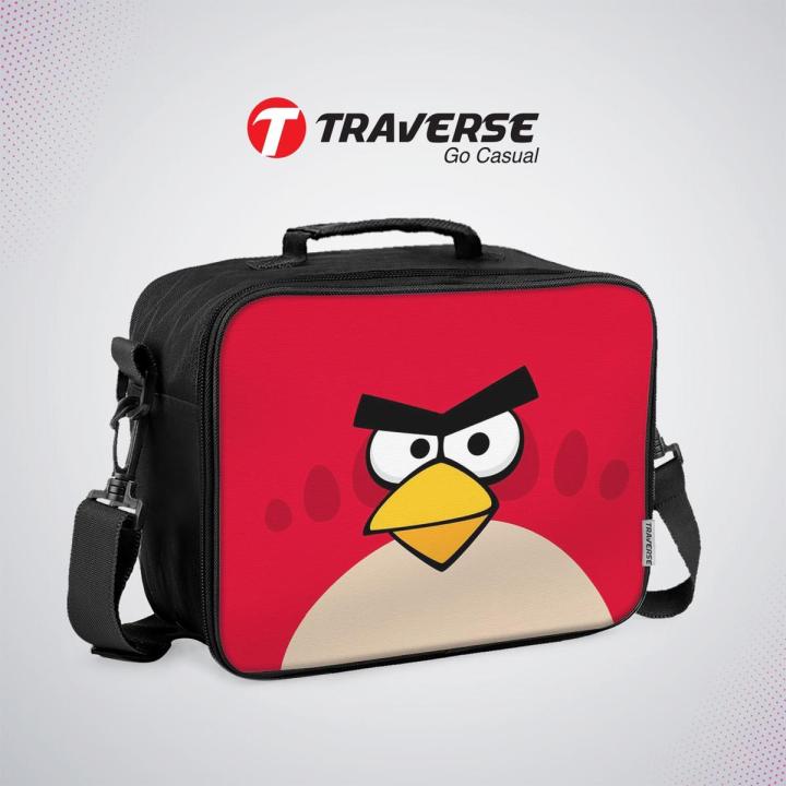 Traverse Angry Bird Lunch box for kids (Digitally printed on Cloth) by (Code: T776LUNCHBOX)