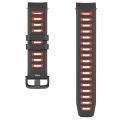 For Garmin Instinct / Instinct Esports Two-color Silicone Watch Band(Tundra White+Black). 