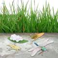 Life Cycle Figurines Toy Dragonfly Figures Red Eyed Tree Frog Figures for Desktop Decoration. 