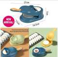 2-in-1 Dumpling Maker and Momo Maker Set, DIY Dumpling Tool with Manual Press Molds for Quick Pastry and Dumpling Making. 