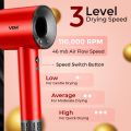 VGR V-445 Professional Hair Dryer, High-Speed 110000 RPM BLDC Motor with 3 Speed & 4 Temperature Settings, Independent Cool Shot, Overheat Protection, 1600W. 