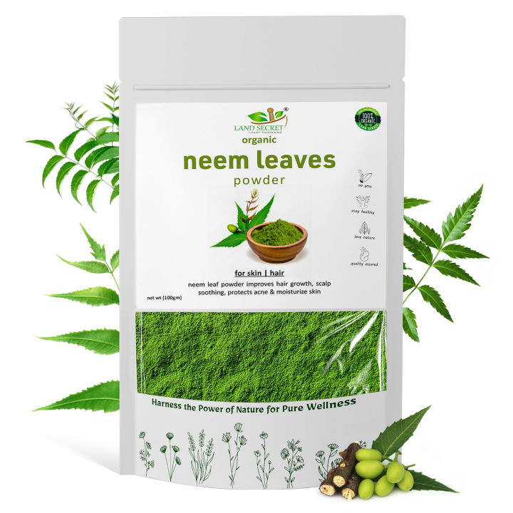 Land Secret Neem Powder Pure Organic Neem 🌿