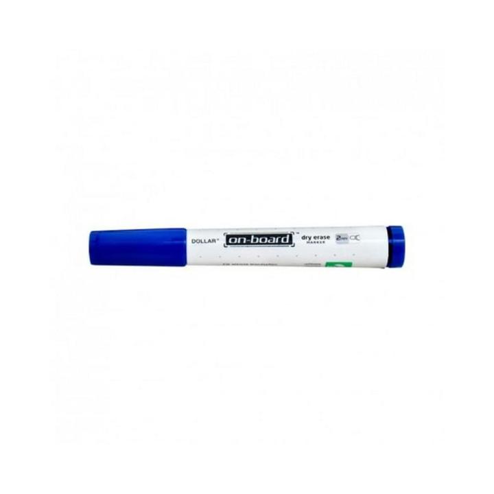 2pcs : Dollar_ Whiteboard Marker On Board - Blue