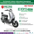 METRO E8S PRO Electric Scooter E-bike - White / Silver Gray / Matte Blue. 