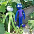 BIG BLUE CAT DOLL LONG LEGGED MOM POPPY PLAYTIME TOY BOBBI GRANDPA GRANDMA PLUSH DOLL. 