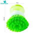 Green Home Dishwashing Brush Refillable Ergonomic Design Dish Scrubber. 