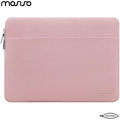 MOSISO Laptop Sleeve 13.3" - 14" Inch Compatible with MacBook Air/Pro, 13-13.3 inch Notebook, Compatible with MacBook Pro 14 inch M3 M2 M1 Chip Pro Max 2023-2021, Polyester Horizontal Case with Pocket, Pink. 