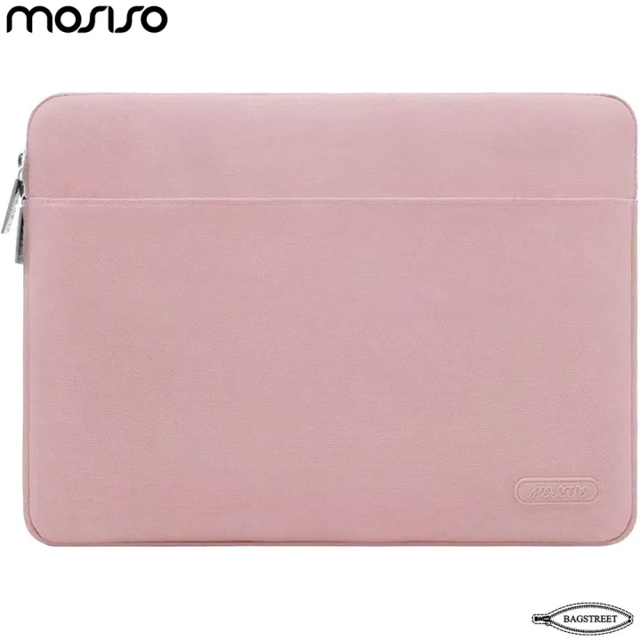 MOSISO%20Laptop%20Sleeve%2013.3"%20-%2014"%20Inch%20Compatible%20with%20MacBook%20Air/Pro,%2013-13.3%20inch%20Notebook,%20Compatible%20with%20MacBook%20Pro%2014%20inch%20M3%20M2%20M1%20Chip%20Pro%20Max%202023-2021,%20Polyester%20Horizontal%20Case%20with%20Pocket,%20Pink%20-%20Image%202