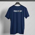 STYLISH FREEFIRE TAGS Trendy Stylish Theme Tag Round neck gym wear Black Colored Smart fit Tshirt Trendy Summer Wear T-Shirt Light Stuff Tee Shirt for Men / Boys. 