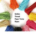 China Dori / Twisted Paper String Cords for DIY Craft Making Raffia Craft, Gift Wrapping, Twine Rope Thread Scrapbooks, and Invitation Flower Decoration ETC. (12 Colors). 