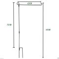 3 Piece 45''X15'' Iron Mini Garden Flags Pole Stand Holder Yard Decor Display -. 