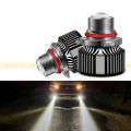Laser Lens White Fog Light For Car In H11 Fitting LED Bulbs With Blaster And Fan 2Pcs. 