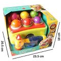 Hammer Table Ball Pounding Sound 6 color ball and 1 hammer Toy for Kids. 