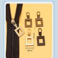 Slider Header Sewing Zipper Pulls Zipper Puller Kit Square Zipper Head Detachable Zipper Pull Metal Zipper Puller. 