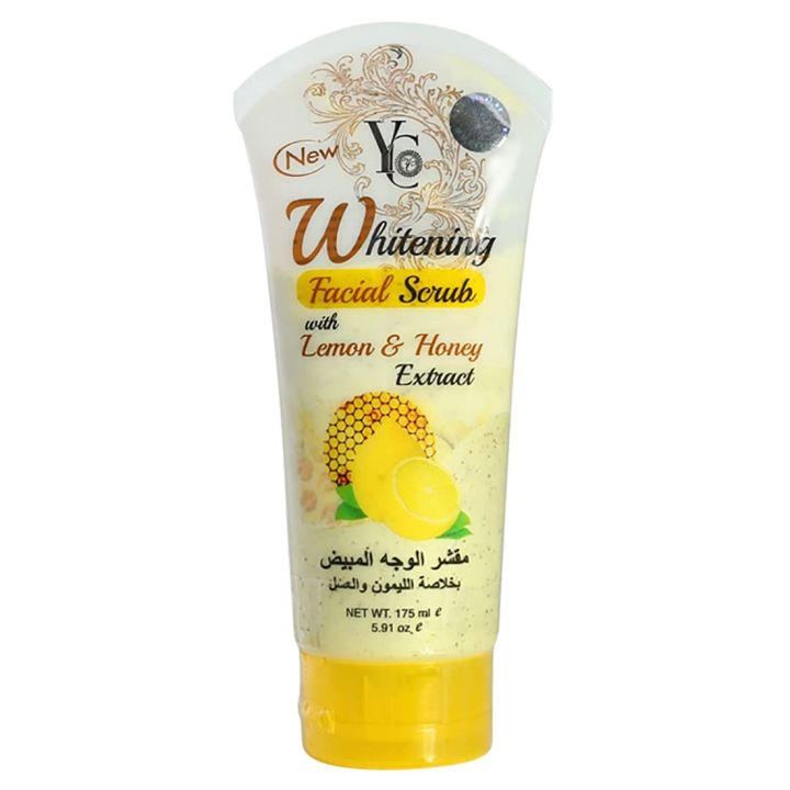 YC Thailand Whitening Facial Scrub Lemon & Honey - 175Ml