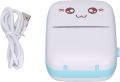 Mini Pocket Photo Printer - Bluetooth Pictures Stickers Machine -  Mini Sticker Label Printer - Mini Thermal Printing Machine - Rechargeable Office Portable  printer - Gift For Kids. 
