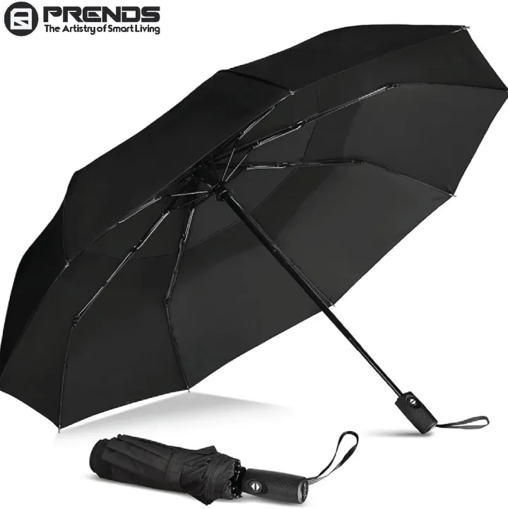 PRENDS%20Automatic%20Open%20and%20Close%20Windproof%20Folding%20Umbrella%20for%20Men%20Women%208%20Ribs%20Portable%20Umbrellas%20for%20Rain%20and%20Sun%20Protection%20Three%20Steps%20Folding%20Umbrella%20-%20Image%202