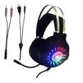 BATXELLENT H24 Gaming Headset True 7.1 Surround Sound Gaming Headphones 50mm Driver, Stereo Over Ear USB Computer Headset with Noise Cancelling Mic, Volume Mic Control LED for PC, Mobile & PS4. 