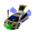 New 3D Fashion Lighting Pullback Play Vehicle Toy Car 26cm - Unisex for Ages 3+. 