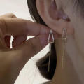 Statement Fashion Show Earrings Charming Small And Gentle Earrings Delicate Dangle Earrings Stylish Cold Wind Earrings Trendy Waterdrop Ear Studs. 