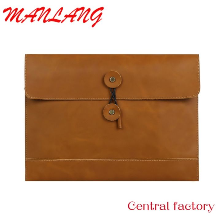 CUANFEN PU Leather A4 File Folder Pocket Document Wallet Paper Files Bag Business Handbag Organizer Briefcase