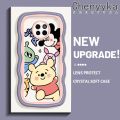 chenyyka For Huawei Mate 20 Mate 20 Pro Case Cartoon Winnie the Pooh Pattern Colorful Lovely Cream Wave Border Soft Clear Shockproof Phone Cases Creative Camera Transparent Casing Simple Gentle Protective Cover. 