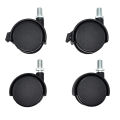 wheel casters for chairs, trolleys, and furniture with brake. 