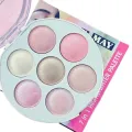 ELMAY 7 Color Professional Shiny Highlighter Makeup Palette. 