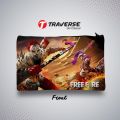 Traverse Free Fire Pencil Pouch (Digitally printed on Cloth). 