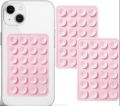 Double Side Silicone Suction Pad Phone Holder Self - Adhesive Rubber Suction Holder Silicon Square Phone Case Silicon Pad For Phone - Compatible With All Mobiles & Tablets. 
