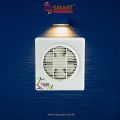 Smart Fans "Super" model 8" Wall Exhaust Fan Dual Action Plastic-Glossy Off White Naveed Industry. 