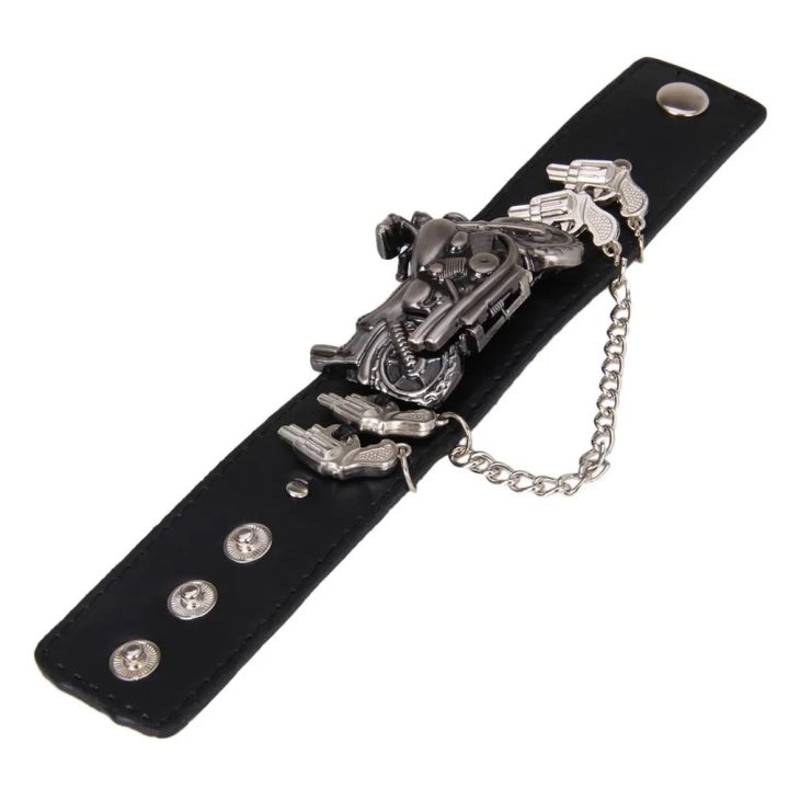 Punk%20Wrist%20Watch%20Series%20Rock%20Chain%20Motorcycle%20Stereo%20Pattern%20Men%20and%20Women%20Personality%20Hip%20Hop%20Watch%20Bracelet%20Cuff%20Gothic%20Watch%20-%20Image%204