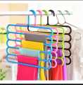 Hanger – Pant Hanger – Plastic Hanger - Anti-Slip Magic Multiple Layer Trousers Hanger - Multifunction Pants Closet Belt Holder - Rack 5 Layers Saving Space Multi-Purpose and Multi-functional Use Pack of 1 2 3 4 5 6 7 8 9 10. 