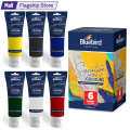 Bluebird Signature Acrylic Paints Colours for Professionals DIY Painting Pack Non-Toxic Art & Craft Set of 6 x 75 ml. 