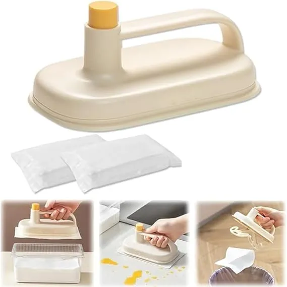 Kitchen%20Cleaning%20Brush%20Replaceable%20Disposable%20Magic%20Cloth%20with%20Handle%20Cleaning%20Cloth%20Wipes%20Portable%20Tableware%20Cleaning%20Rags%20-%20Image%202