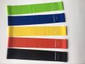 Yoga Resistance Band 5 Piece Exercise Ring Exercise Belt Suitable for Home Fitness Physiotherapy and Carrying Bag. 