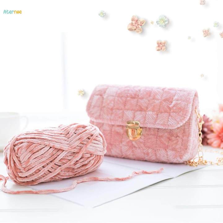 Chunky Wool Yarn 87.49Yard Jumbo Tubular Yarn for Macrame Rug Making Throw