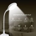 Smart Voice Control USB LED Lamp | Touch Sensor Rechargeable Table Light for Study, Reading & Bedroom Decor. 