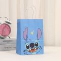 1/3/6Pcs Disney Lilo Stitch Theme Cute Angel Paper Gift Bags Candy Biscuit Bag Tote Bags Birthday Party Baby Shower Supplies. 