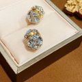 Fashion Magnetic Earrings Crystal Stone Earrings Women's Earrings Clip on No Ear Hole Earrings. 