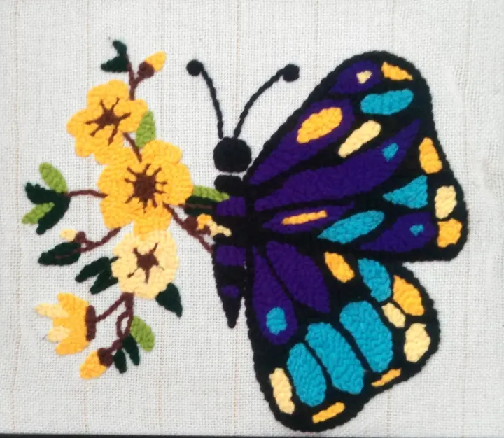 Multicolor%20Butterfly%20Punch%20Needle%20Wall%20Hanging%20-%20Image%206
