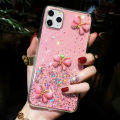 For Vivo Y31/ Vivo Y51S / Vivo Y53S Cover Fashion 3D Diamond Butterfly Shiny Glitter Starry Space Phone Case Clear Soft TPU Silicone Shockproof Protective Back Cover. 