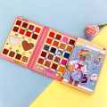 68 Colors Cartoon Design Multicolored Matte Eyeshadow Palette with Puff Sticks Glitter Sequins Eye Shadow Professional Make Up. 