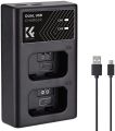 K&F Concept NP-FW50 Battery Charger, Dual Slot Quick Charger. 