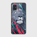 Samsung Galaxy A51 Cover - SkinLee HQ Infinity Glass Case (Soft) - Abstract Animated Lion - SKINLEE-538-1-799-432. 