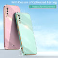 For Vivo S1 Back Cover Shiny Plating Square Bumper Soft Silicone Shockproof Protective Case. 