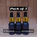 (10ml) Empty High Grade Essential Oil Serum Glass Dropper Refillable Bottle in Color Black (10 ml). 