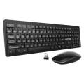 Victsing Bundling 2.4GHz Wireless Keyboard and Mouse Combo and mouse Pad compact size silent click, 2.4GHz USB original (brand stock) new box pack (black) Plug & play. 
